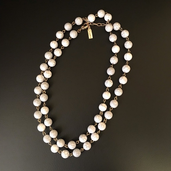 Beaded Necklace Blue Crackle by Baublebar - Picture 3 of 7